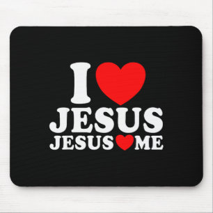 Tapis De Souris J'aime Jésus Jésus M'aime Église Foi Chrétienne