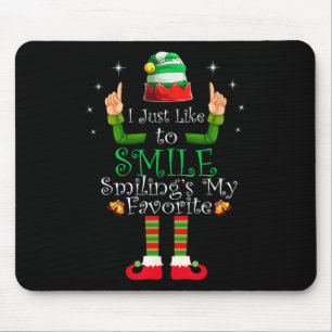 Tapis De Souris J'aime juste sourire Sourire est ma chemise préfér