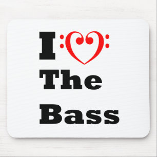 Tapis De Souris J'aime la basse
