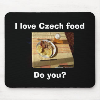 Tapis De Souris J'aime la cuisine tchèque