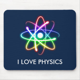 Tapis De Souris J'AIME LA PHYSIQUE - mousepad bleu-foncé