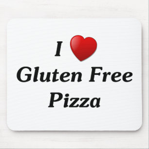 Tapis De Souris J'aime la pizza libre de gluten