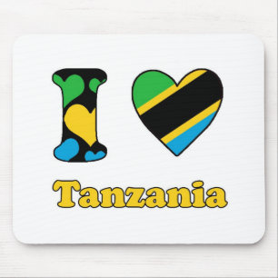 Tapis De Souris J'aime la Tanzanie