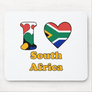 Tapis De Souris J'aime l'Afrique du Sud