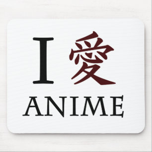 Tapis De Souris J'aime l'Anime