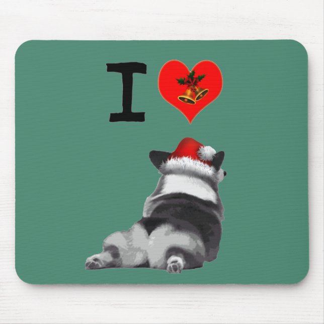 Tapis De Souris J'aime le bout de corgi (Devant)