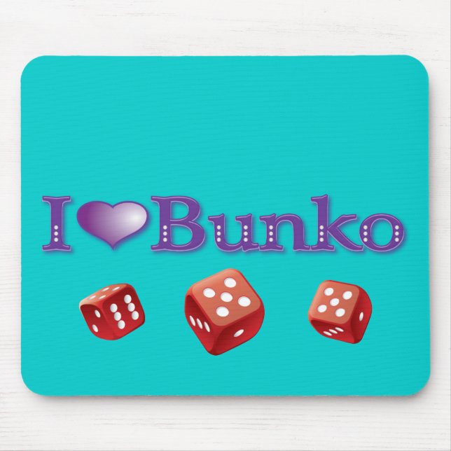 Tapis De Souris J'aime le Bunko (Devant)