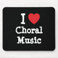J'aime le coeur de musique chorale personnalisé