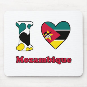 Tapis De Souris J'aime le Mozambique