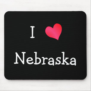 Tapis De Souris J'aime le Nebraska