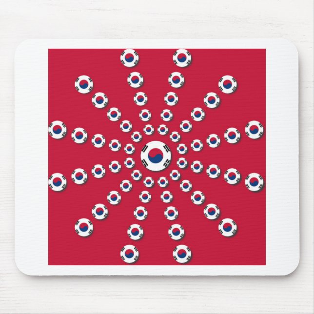 Tapis De Souris J'aime le rouge (Devant)