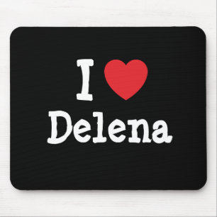 Tapis De Souris J'aime le T-shirt de Delena
