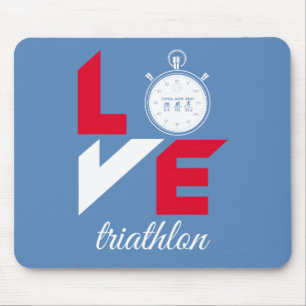 Tapis De Souris J'aime le triathlon