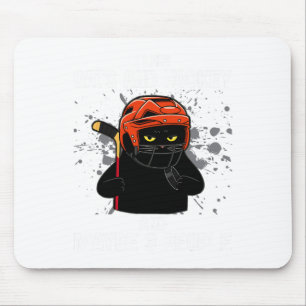Tapis De Souris J'Aime Les Chats Et Le Hockey Et Peut-être 3 Perso