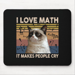 Tapis De Souris J'Aime Les Maths Ça Fait Pleurer Les Gens Amoureux