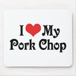 Tapis De Souris J'aime ma côtelette de porc