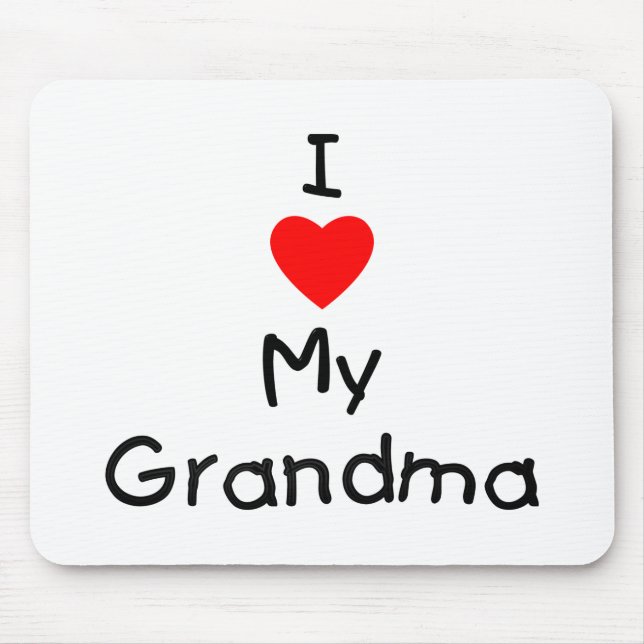 Tapis De Souris J'aime ma grand-maman (Devant)