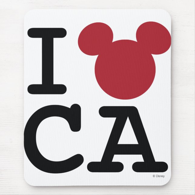 Tapis De Souris J'aime Mickey | California Disneyland (Devant)