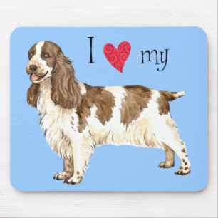 Tapis De Souris J'aime mon anglais Cocker Spaniel