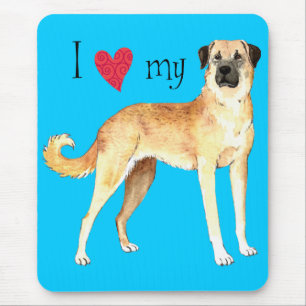 Tapis De Souris J'aime mon berger anatolien
