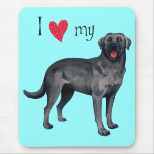 Tapis De Souris J'aime mon Black Lab