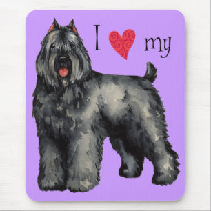 Tapis De Souris J'aime mon Bouvier