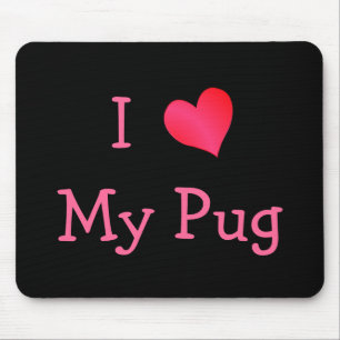 Tapis De Souris J'aime mon Carlin