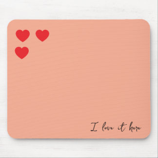 Tapis De Souris J'aime mon clavier de souris de travail