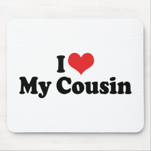Tapis De Souris J'Aime Mon Cousin