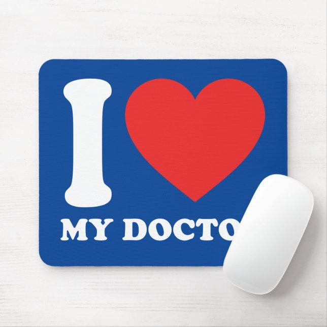 Tapis De Souris J'Aime Mon Docteur (Avec souris)