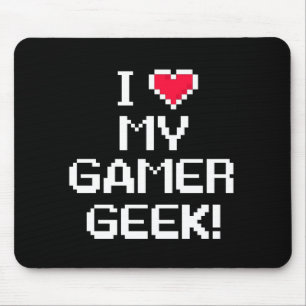 Tapis De Souris J'aime mon geek de Gamer