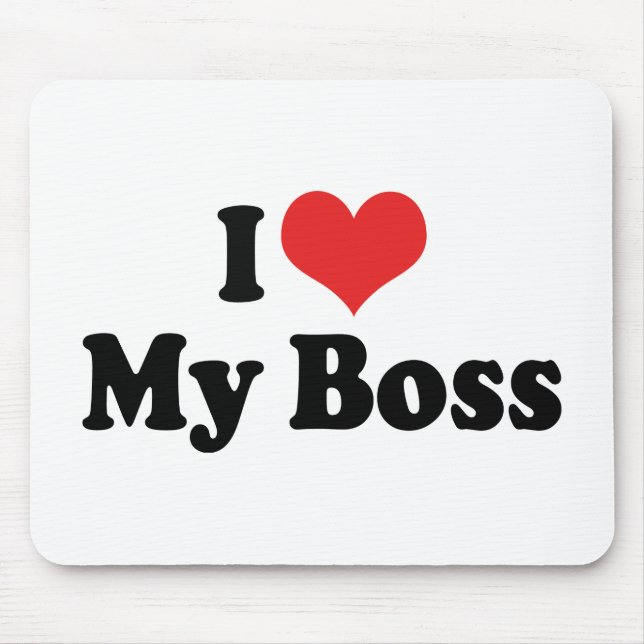 Tapis De Souris J'Aime Mon Patron (Devant)