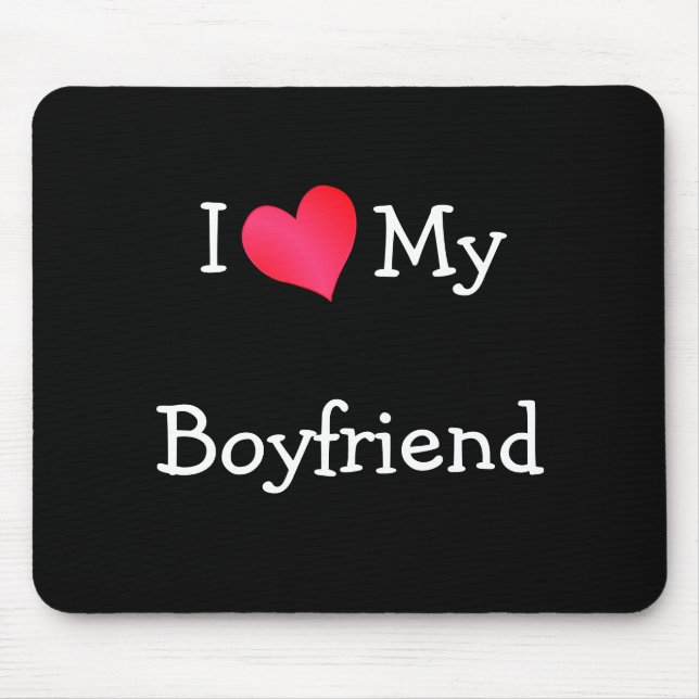 Tapis De Souris J'Aime Mon Petit Amis Mousepad (Devant)