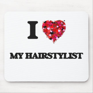 Tapis De Souris J'aime mon styliste en coiffure