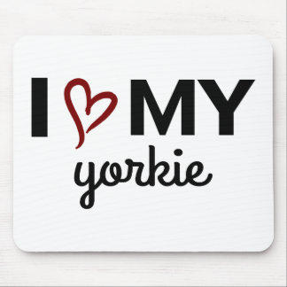 Tapis De Souris J'Aime Mon Yorkie