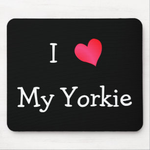 Tapis De Souris J'Aime Mon Yorkie