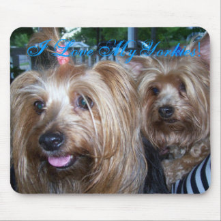 Tapis De Souris J'aime mon Yorkies
