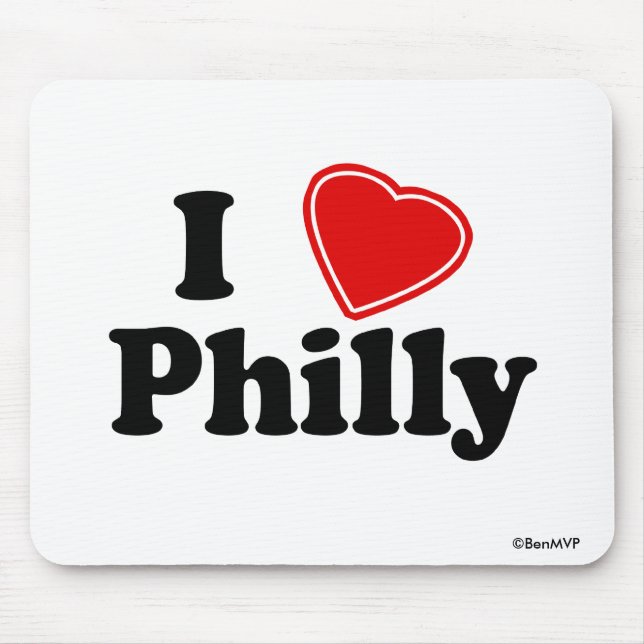 Tapis De Souris J'aime Philly (Devant)