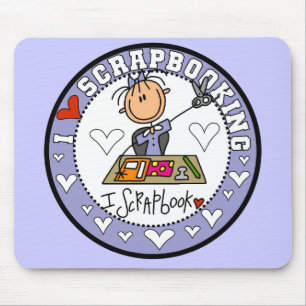 Tapis De Souris J'aime Scrapbooking Mousepad