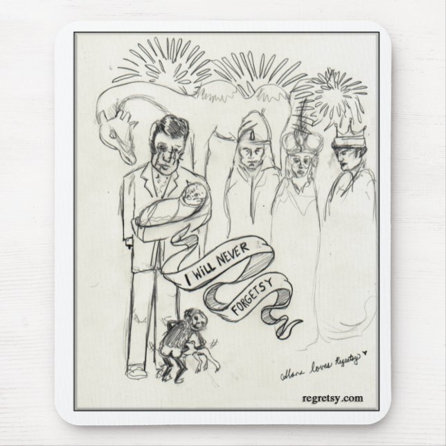 Tapis De Souris Jamais Forgetsy (Devant)