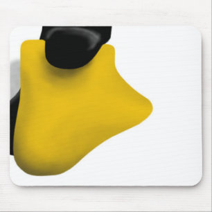 TAPIS DE SOURIS JAMBE DE PIED DE PINGOUIN DE LINUX TUX