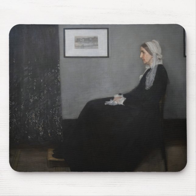 Tapis De Souris James Whistler - Portrait de la mère de l'artiste (Devant)