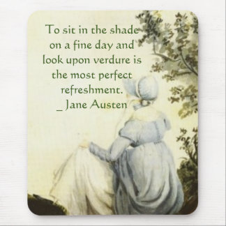 Tapis De Souris Jane Austen's Portrait +quote