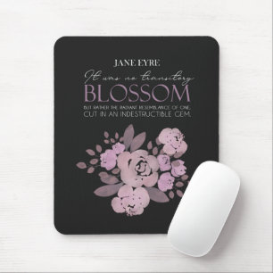 Tapis De Souris Jane Eyre - Pas de fleur transitoire - Roses sur N