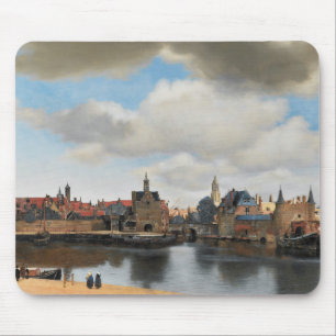 Tapis De Souris Janv. Vermeer - vue sur Delft