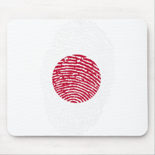 Tapis De Souris Japon Drapeau empreintes digitales Pays Fierté Ide