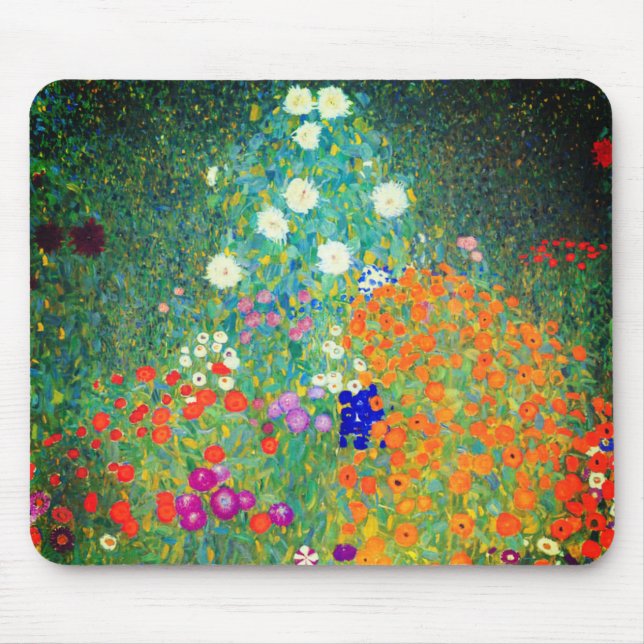 Tapis De Souris Jardin aux fleurs Gustav Klimt (Devant)
