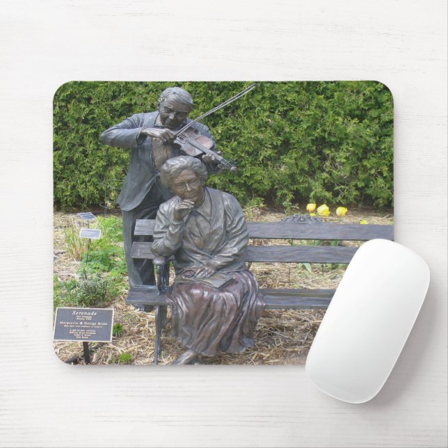 Tapis De Souris Jardin botanique de la Serenade Couple Aîné (Avec souris)