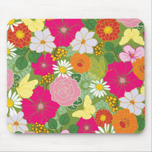 Tapis De Souris Jardin Dans La Souris Bloom_Butterflies