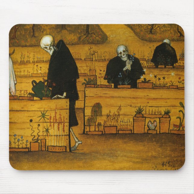 Tapis De Souris Jardin de la mort (par Hugo Simberg) (Devant)